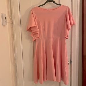 Bubblegum pink skater/flare dress